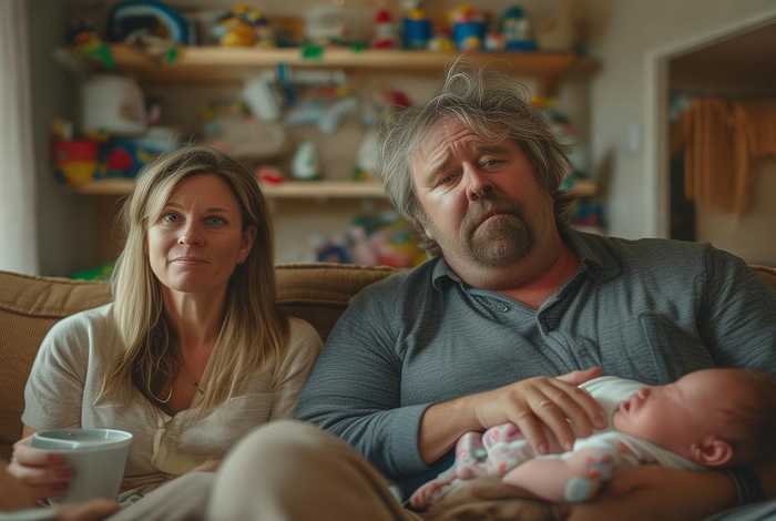 二胎后的生活图片（二胎后的生活累成狗的图片）