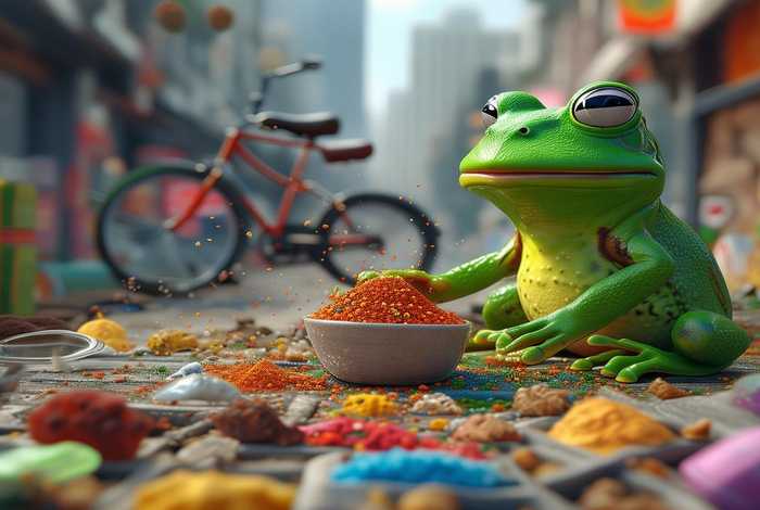 绿豆蛙给生活加点料下一句是什么（绿豆蛙给生活加点料下一句是什么歇后语）