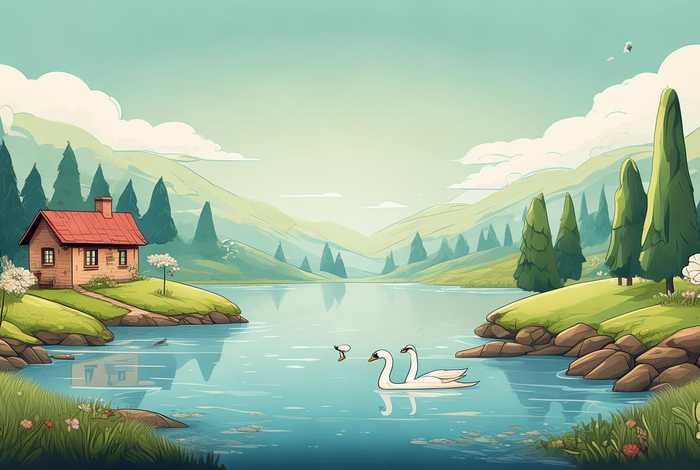 和平生活简笔画；和平生活的简笔画