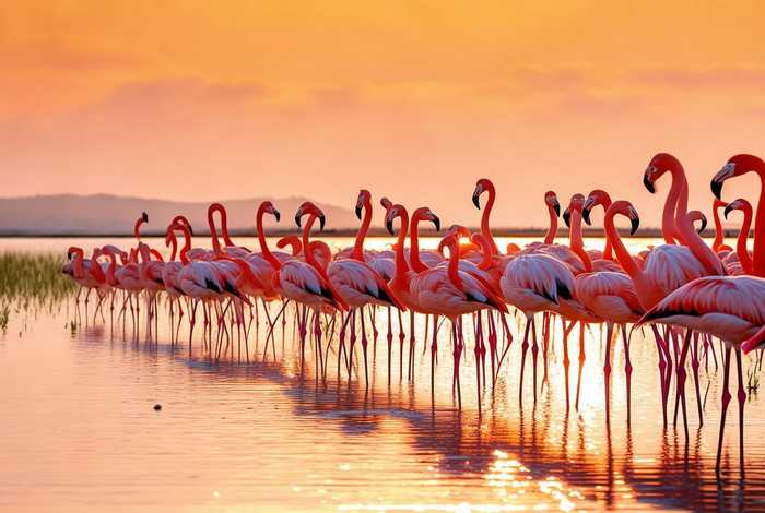 火烈鸟生活习性简介；火烈鸟生活在什么地方的图片