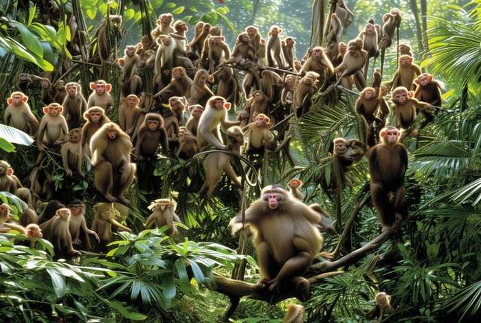 猴群数量，猴群数量上限