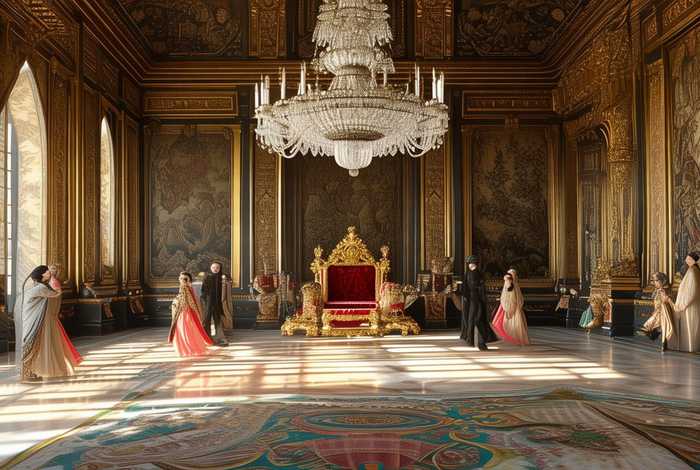 宫里的生活奢侈，形容宫里的生活