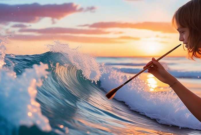 采撷生活中的浪花是什么意思，采撷生活中的浪花是什么意思啊