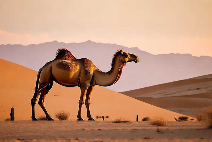 骆驼的生活习性英文版介绍、骆驼生活在哪里的英文？