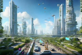 关于未来生活的画画作品六年级；关于未来生活的画画作品六年级图片