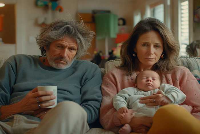 二胎后的生活图片（二胎后的生活累成狗的图片）