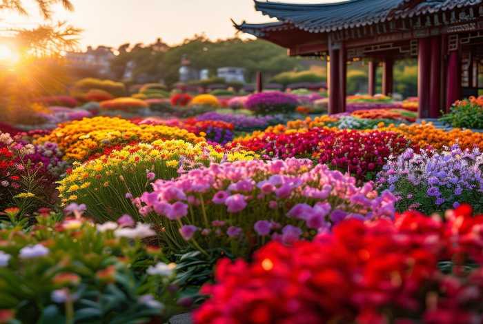 花开生活添锦绣；花开富贵添锦绣的下联