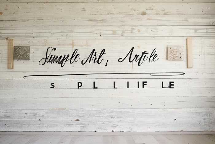 简单艺术简单生活；简单生活艺术字