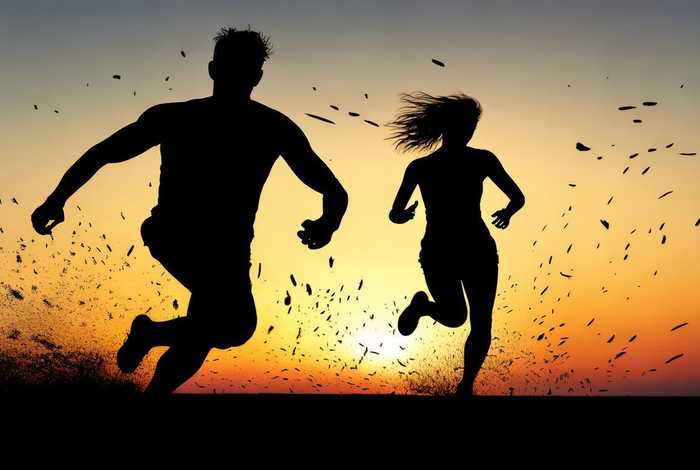 奔跑的人简笔画、奔跑的人简笔画女生