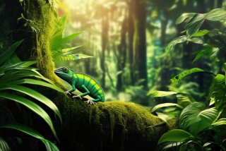 变色龙生活在哪里的；变色龙生活在哪里的热带雨林