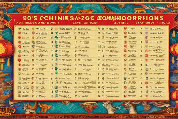 90后生肖年龄对照表 90后生肖年龄对照表大全