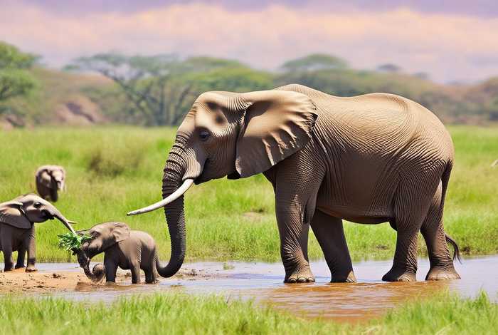大象的日常生活丰富多彩；大象的日常生活丰富多彩作文