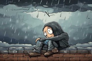 对生活绝望的句子说说心情图片；对生活绝望的句子说说心情图片卡通