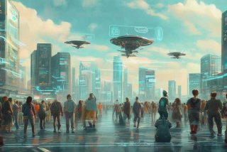 关于未来生活的画画作品 关于未来生活的画画作品图片