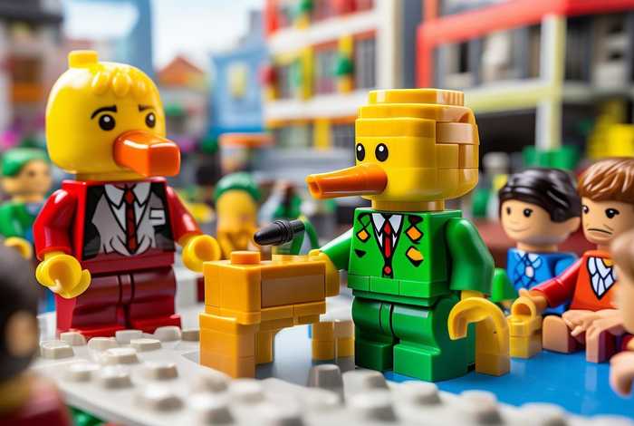 鹅镇长的乐高生活；乐高鹅的教案