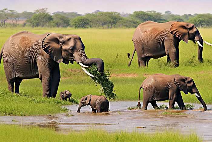 大象的日常生活丰富多彩；大象的日常生活丰富多彩作文