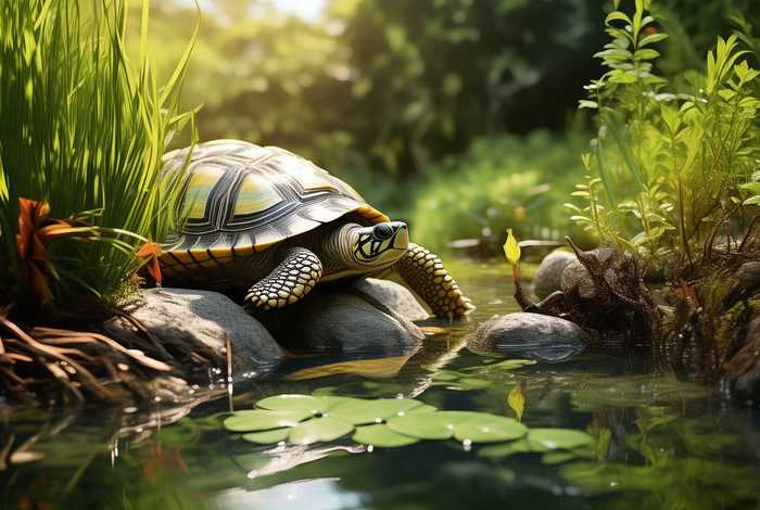 草龟的生活环境布置，草龟的生活环境布置方法