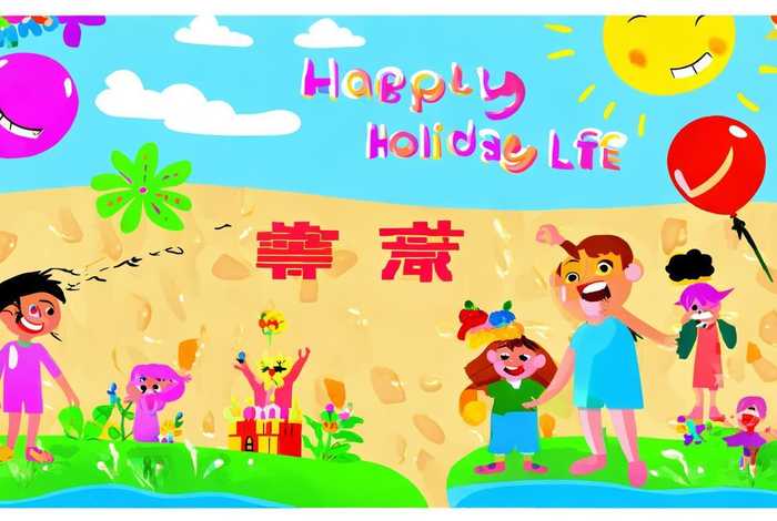 快乐的假期生活手抄报四年级；快乐的假期生活手抄报四年级上册