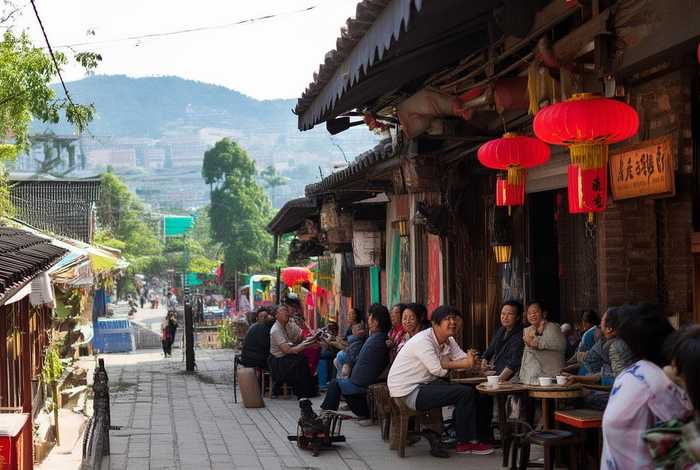 成都生活素描画、成都生活描述