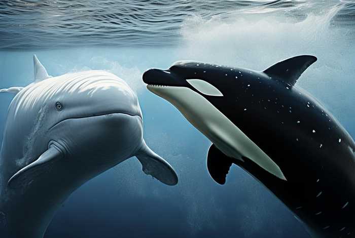 白鲸和虎鲸（白鲸和虎鲸会打架吗）