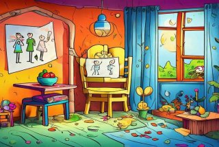 儿童画我的生活图片；儿童画我的生活图片简单