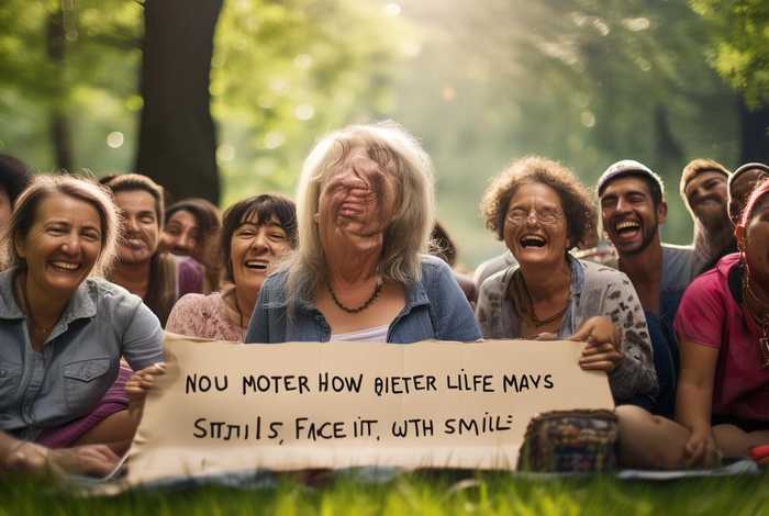 不管生活有多苦涩依然要笑着面对，不管生活有多苦涩依然要笑着面对是什么歌