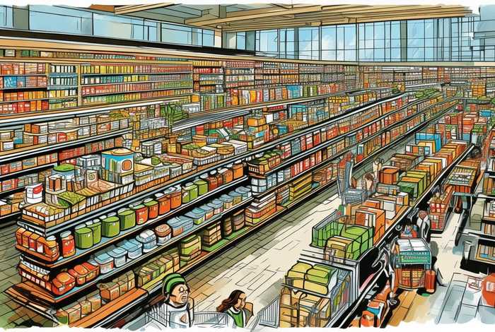 超市生活馆平面图、超市生活馆平面图片