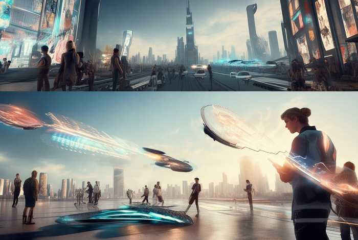 关于未来生活的画画作品 关于未来生活的画画作品图片