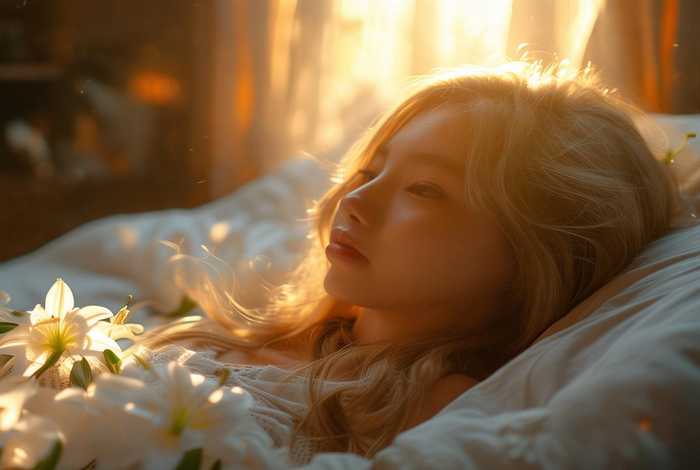 百合日常的生活；百合的日常生活清晨醒来