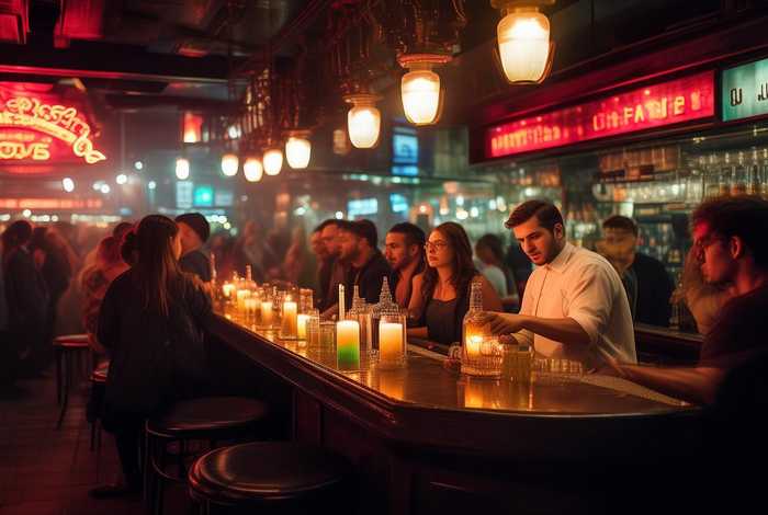 酒吧夜生活非常经典的句子，描述酒吧夜生活句子