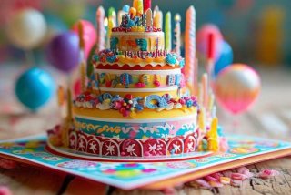 立体生日蛋糕贺卡模板打印图，立体生日蛋糕贺卡模板打印图片大全