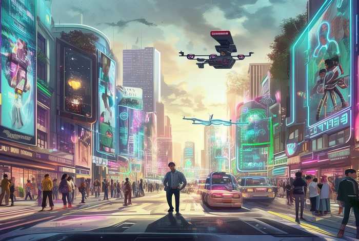 科技生活图；科技生活图怎么画