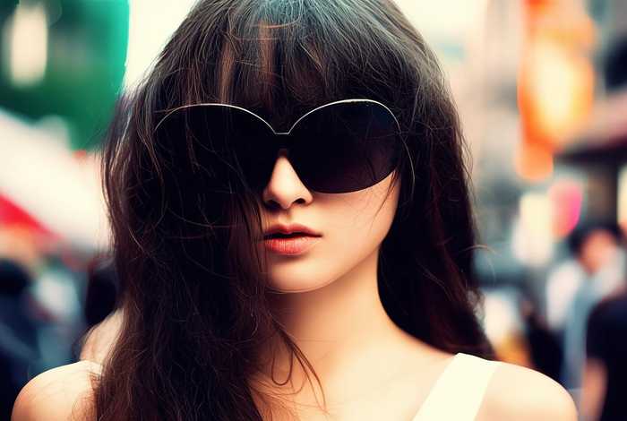 戴墨镜生活照片女；戴墨镜生活照片女生