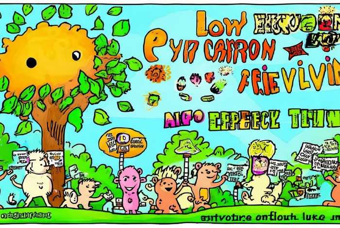 低碳生活绿色环保手抄报 - 低碳生活绿色环保手抄报图片加文字卡通版