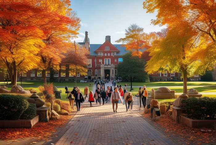 金色的深秋校园生活 校园金色的秋天