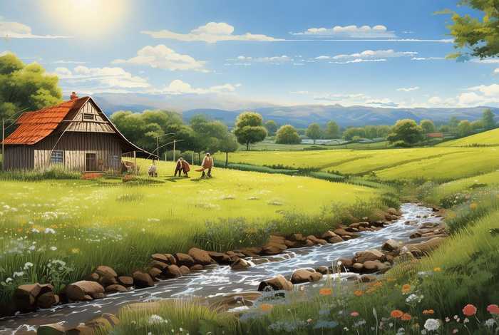 关于田园生活的作文结尾（关于田园生活的作文结尾怎么写）