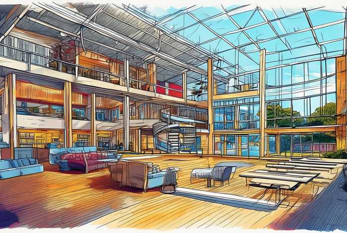 大学生活动中心设计手绘图（大学生活动中心设计手绘图片）