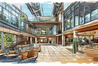 大学生活动中心设计手绘图（大学生活动中心设计手绘图片）