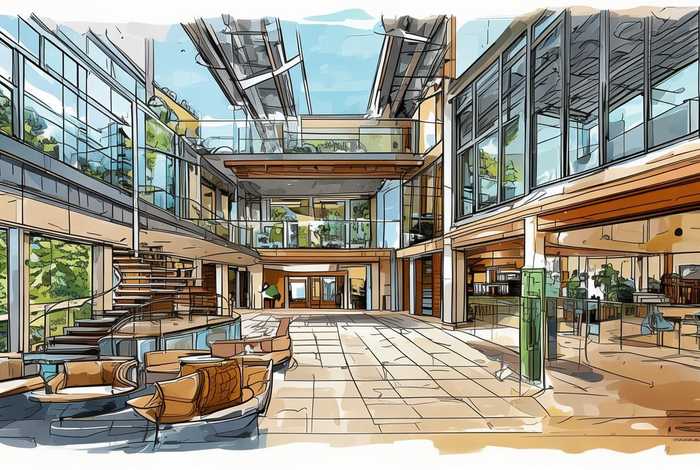 大学生活动中心设计手绘图（大学生活动中心设计手绘图片）