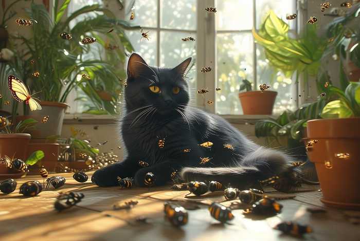 猫猫的生活地方有许多苍蝇会造成怎样的现象 猫猫的生活地方有许多苍蝇会造成怎样的现象呢