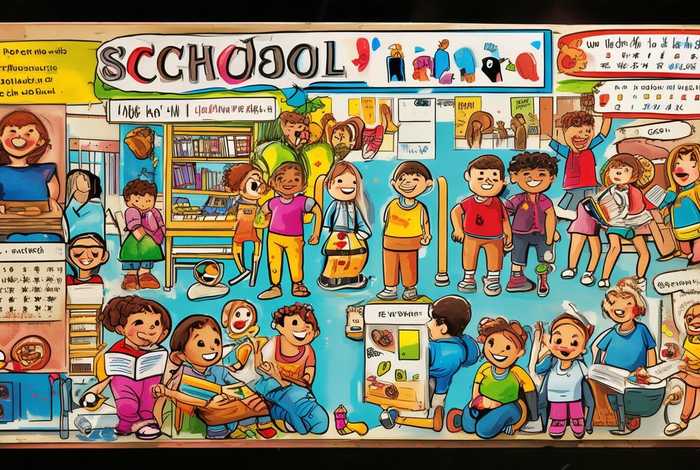 关于学校生活的手抄报、关于学校生活的手抄报怎么画