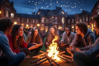 大学夜生活照片；大学夜生活照片高清