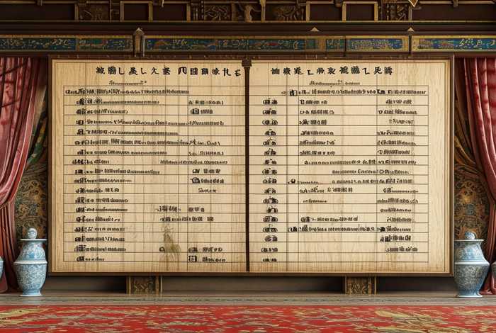 后宫妃子顺序表，后宫妃子顺序表格