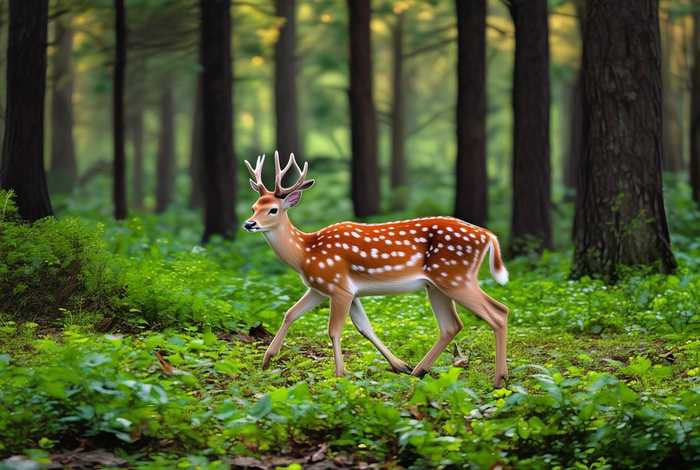 梅花鹿生活习性简短介绍文字 - 梅花鹿的生活环境简单描述出来