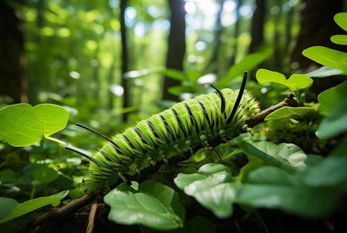 毛毛虫生活在哪里它吃什么；毛毛虫生活在什么样的环境里