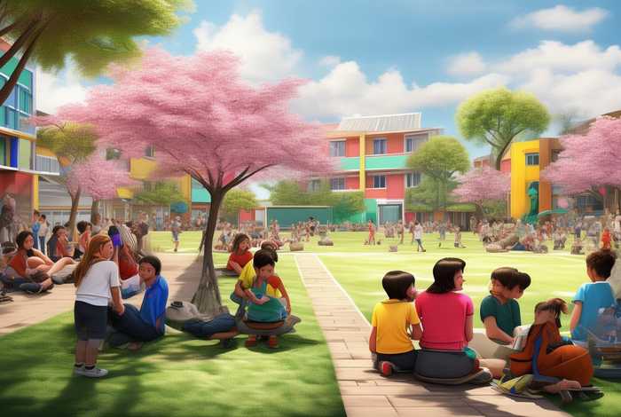 多彩的校园生活绘画英语、多彩的校园生活绘画英语怎么说