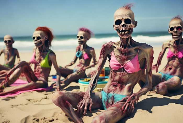 僵尸生活泳装、僵尸生活泳装剧情