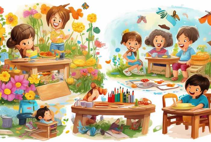 儿童画我的一日生活；儿童画我的一日生活怎么画