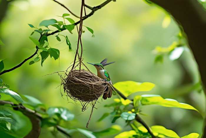 蜂鸟在什么地方筑巢；蜂鸟在什么地方筑巢最好