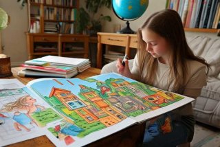 《生活中的数学》画 《生活中的数学》画画的